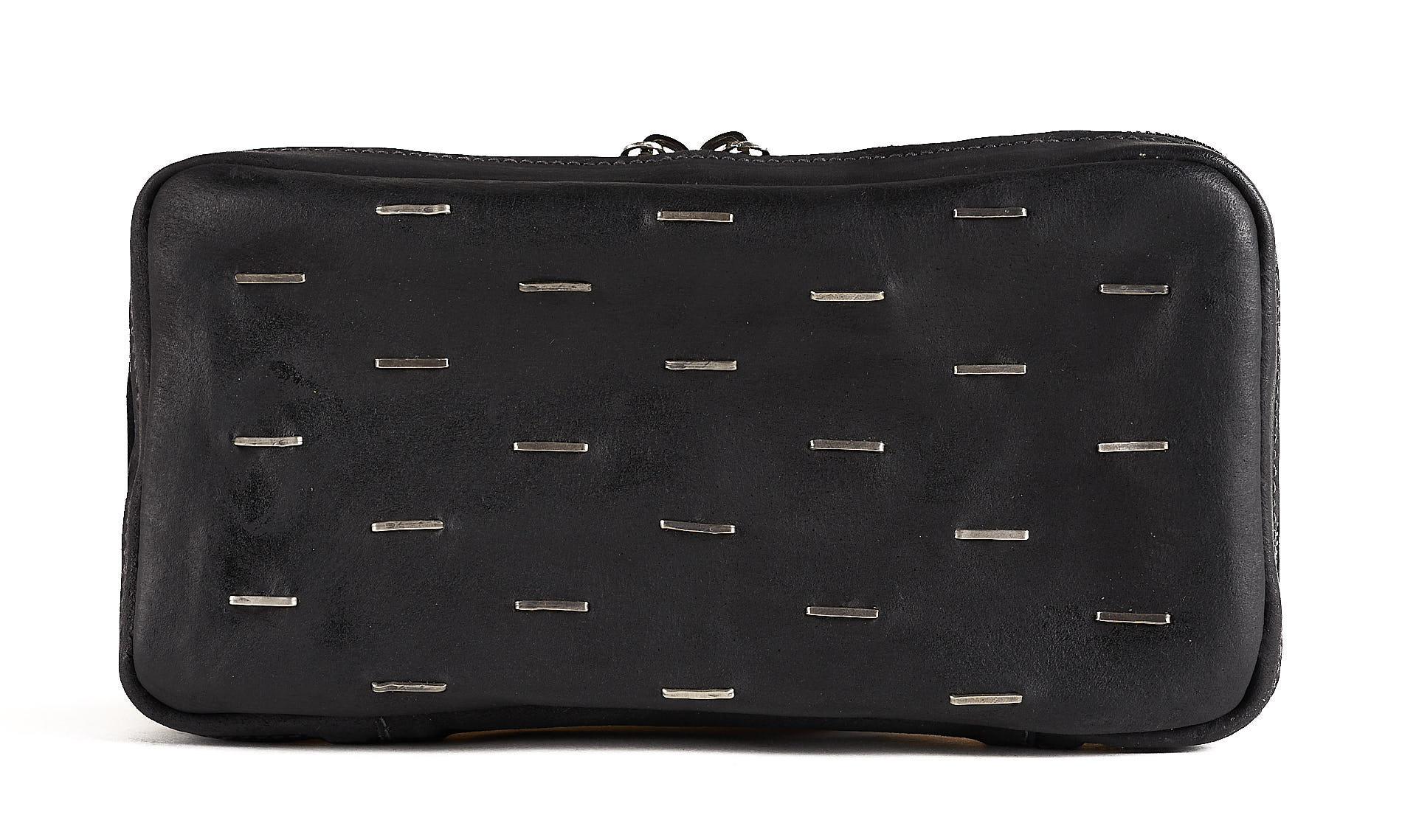 daniele basta leather and silver bags - FRONT